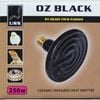 Urs Oz Black Ceramic Heat Globe Ceramic Infrared Heat Emitter 250w