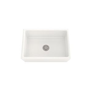 Sergio 755mm Junior Manor Plain Apron Single Ceramic Sink - Plain
