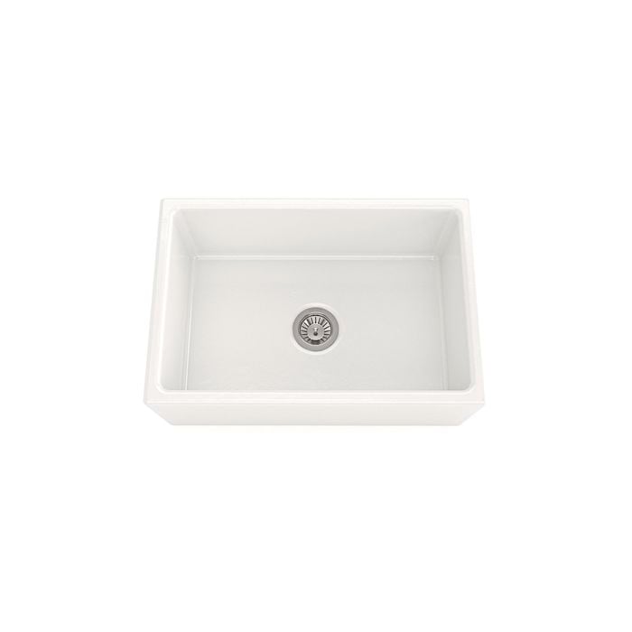 Sergio 755mm Junior Manor Plain Apron Single Ceramic Sink