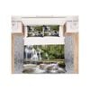 3D Forest Waterfall 76 Bed Pillowcases Quilt King Single Size