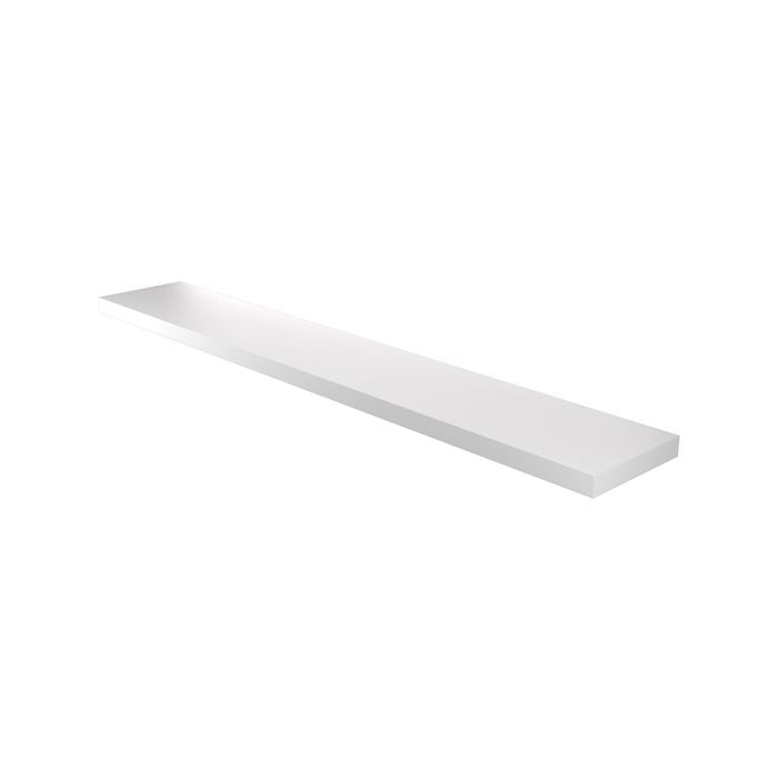 Flexi Storage Decorative Shelving 1500 x 38 x 240mm White Matte Floating Shelf