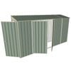 Build-a-Shed 0.8 x 3.7 x 2m Hinged Door Tunnel Shed With Double Hinged Side Doors - Green