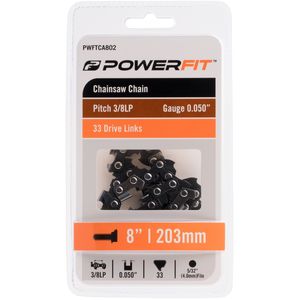 PowerFit 8" 0.050" 33DL Gauge Chainsaw Chain