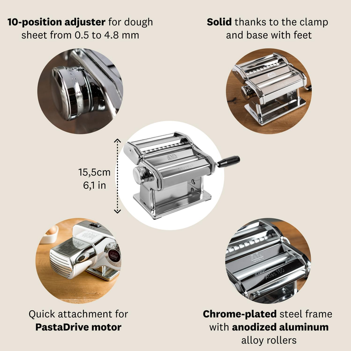 Marcato Atlas 150 Multi Pasta Machine with Shapes Bunnings - Main Image