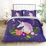 Dreamfields King My Unicorn Purple Quilt/Doona Cover Set