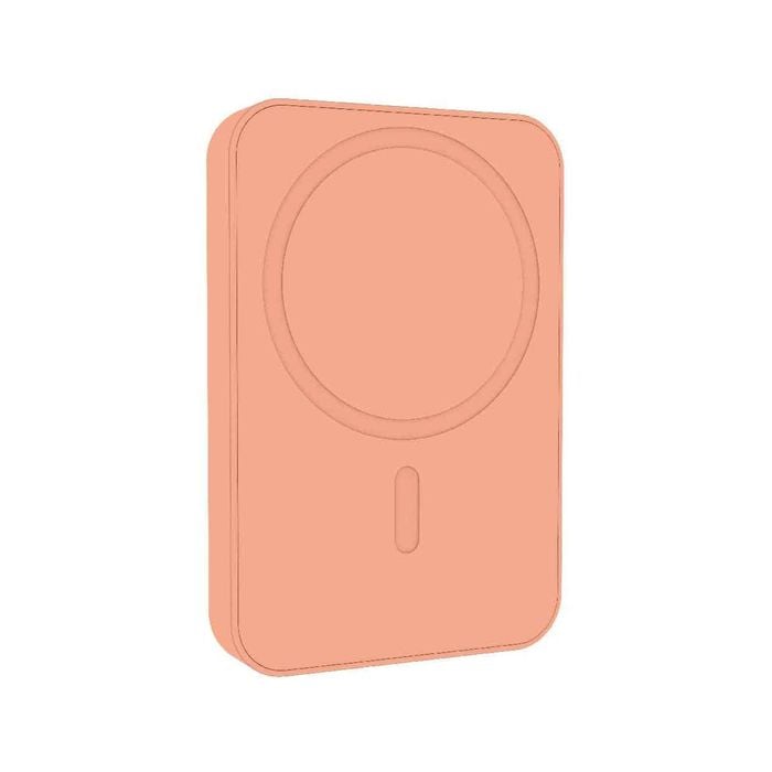 Laser Magnetic Wireless Power Bank 5000mAh (Peach)