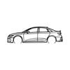 Ignite Laser Audi S3 By Silhouette Metal Wall Art Rustic Metal 23.6inch/60cm