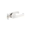 Zanda 165mm White Streamline Privacy Set With Integrated Privacy Latch