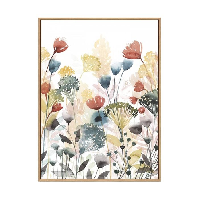 Artey | Sunny Sundries II - Framed Canvas - Natural Frame - 90 x 120cm