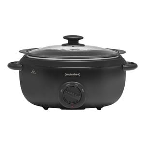 Morphy Richards 6.5L Sear Stew Slow Cooker Variable Heating Matte Black
