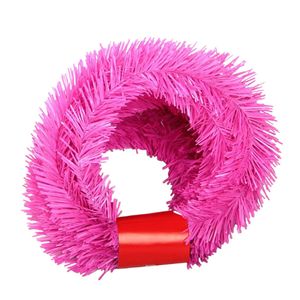 Catzon 5.5M Artificial Christmas Wreath Garland Decoration-Pink