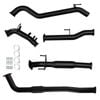 Ignite Exhausts Turbo Back For Toyota Hilux 2.8l No Cat With Hotdog Black Aluminised Steel