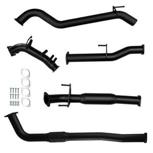 Ignite Exhausts Turbo Back For Toyota Hilux 2.8l No Cat With Hotdog Black Aluminised Steel