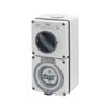 Deta 20A 500V Industrial 4 Pin Round Switched Outlet