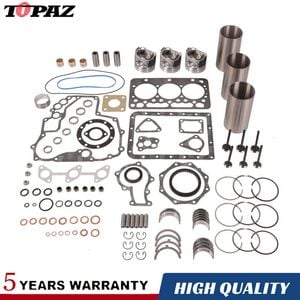 Fits Kubota D722 Overhaul/Rebuild Kit /Liners, Pistons,Rings,Bearings,Gasket Set