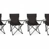 4-pack Portable Folding Camping Chairs Outdoor Chairs