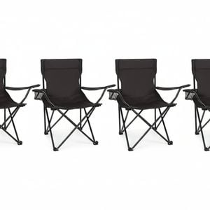 4-pack Portable Folding Camping Chairs Outdoor Chairs