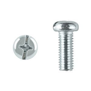 Pinnacle M3 x 35mm Zinc Plated Round Head Bolts And Nuts - 8 Pack