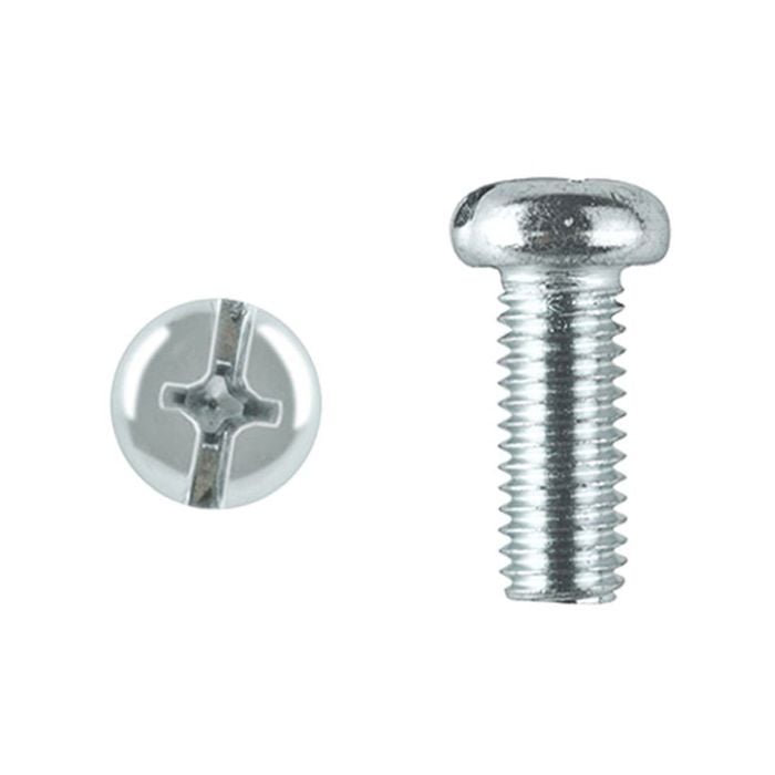 Pinnacle M3 x 35mm Zinc Plated Round Head Bolts And Nuts - 8 Pack