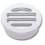 Kinetic 50mm Chrome Plated Round Floor Grate