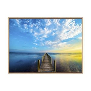 Artey | Boardwalk - Framed Canvas - Natural Frame - 90 x 120cm
