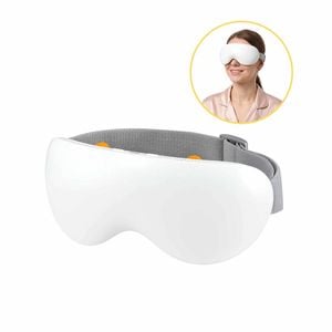 Livemor Eye Massager With Cooling & Heating With 12 Vibrating Nodes For Migraine Relief Bluetooth