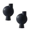 SOGA 2X 17.8x26.7cm Abstract Vase Set