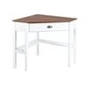 Costway Corner Computer Desk Wooden Workstation Natural