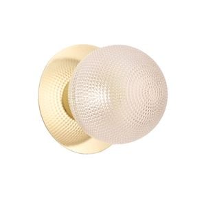 Lexi Lighting Odessa Diamond Cut Glass Led Wall Light With Gold Base - Warm White/large