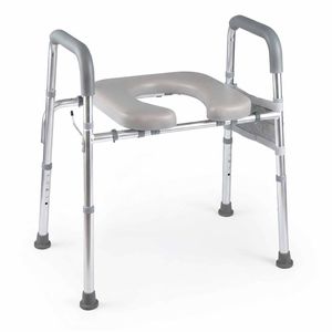 Costway Raised Toilet Seat Riser Handle Adjustable Paper Holder Seniors