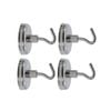 Everhang 35mm Silver Magnetic Hook - 4 Pack
