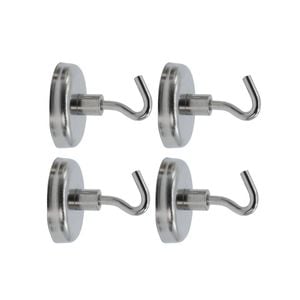 Everhang 35mm Silver Magnetic Hook - 4 Pack