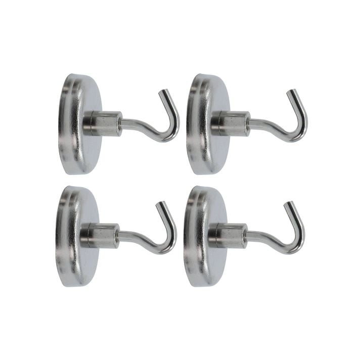 Everhang 35mm Silver Magnetic Hook - 4 Pack