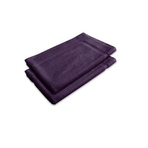 800GSM Set of 2 Cotton Bath Mat 45 x 75 cm Mat Plum