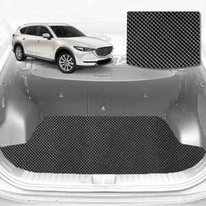 6D Diamond Car Boot Mat for Mazda CX-8 (KG)2018-Current-Cargo Mat-Black-Outback GT