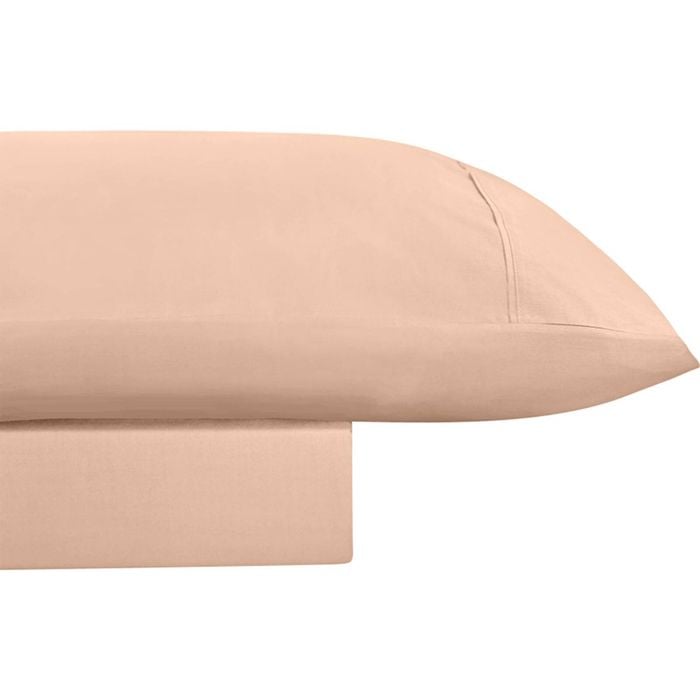 Odyssey Living Breathe Cotton Bed Sheet Set King Single Light Clay