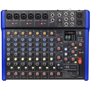 E-lektron B628 DSP effects Studio Audio Mixer 12-Channel with Bluetooth USB Play Audio interface