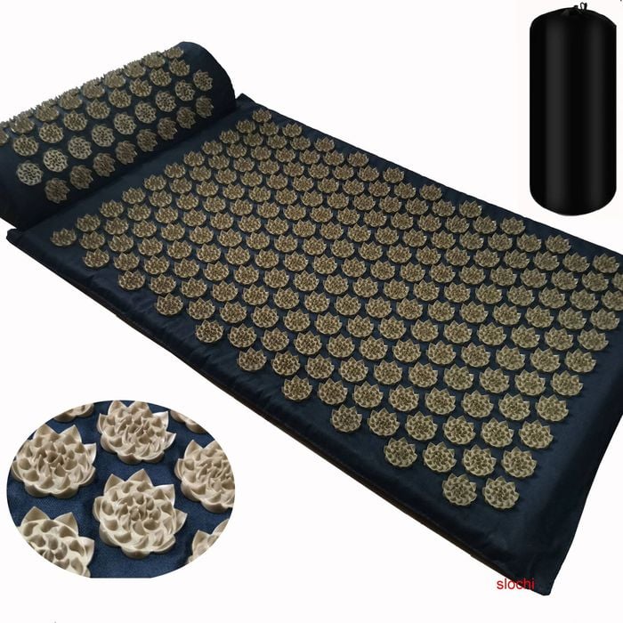 NNEOBA Acupressure Spike Massage Mat and Pillow Set