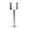VUEPRO 300 x 90mm Stainless Steel Full Stirrup Post Support - 6 Carton