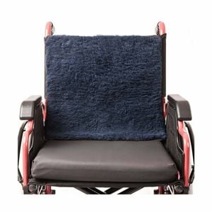 Faux Sheepskin Wheelchair Back Protector With Anti-bacterial Treatment - Perfect For Comfort And Hygiene