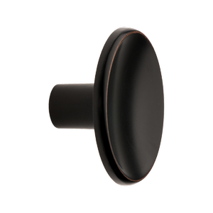 Lane Matte Black/Brass Cabinet Round Knob
