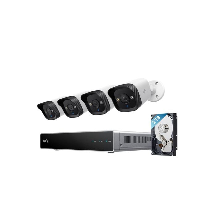 Eufy E40 NVR POE 24/7 Security System - 4 x Bullet Cameras