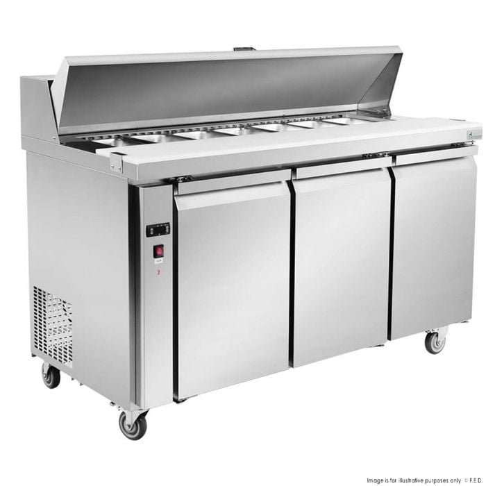 Thermaster SLB150 three door Sandwich Bar Fridge