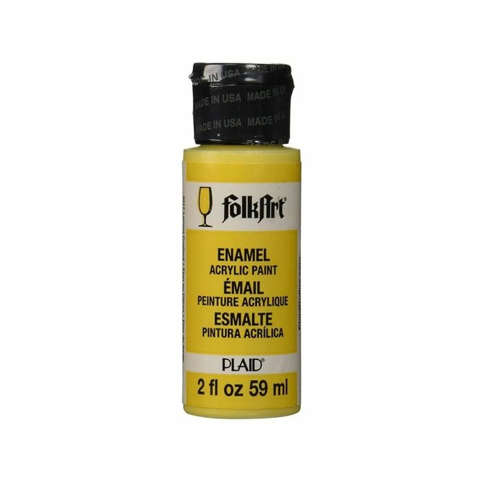 Folk Art 59ml Lemon Custard Enamel Paint