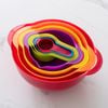 Living Today 8 Piece Measuring & Mixing Bowl Set Multicolor