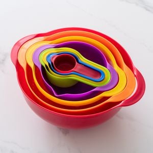 Living Today 8 Piece Measuring & Mixing Bowl Set Multicolor