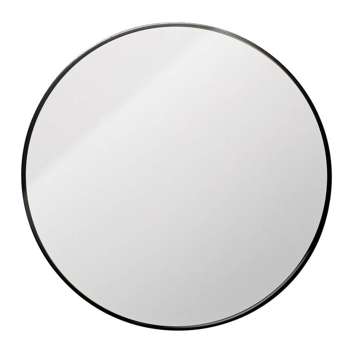 Barelli 110 x 110cm Black Flynn Round Framed Mirror