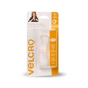 VELCRO® Brand 19 x 600mm White Sticky Back For Fabrics