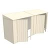 Build-a-Shed 1.2 x 4.5 x 2.0m Cream Skillion Double Hinged Side Door Shed