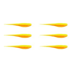 2x 3PK 7 In Rapala Crush City The Jerk Soft Plastic Minnow Lures - Solar Flare